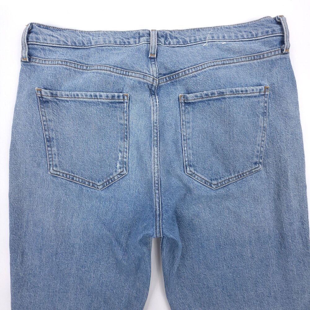NEW Agolde Riley High Rise Straight Crop Jeans Hassle Light Wash Clean Girl Y2k - Picture 6 of 7